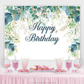 Lofaris Kind Of Leaves Simple Happy Birthday Backdrop For Party